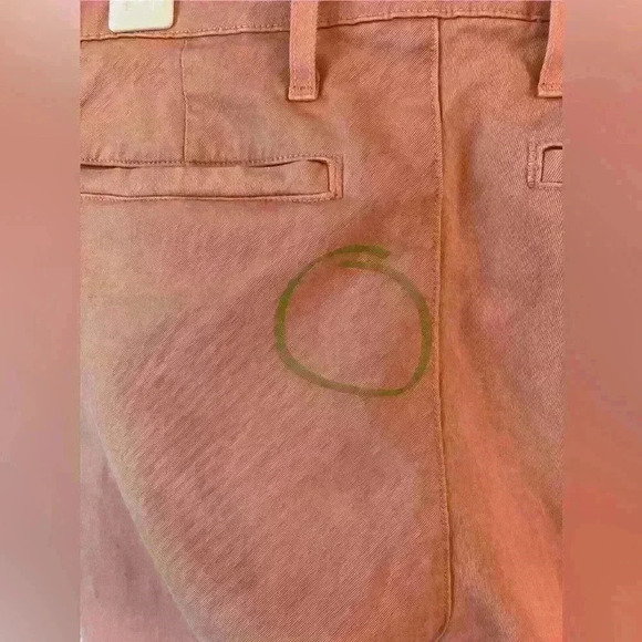 AG Adriano Goldschmied Slim Khaki Preppy Chino Jeans Women’s 30R Pink Salmon - Picture 7 of 9